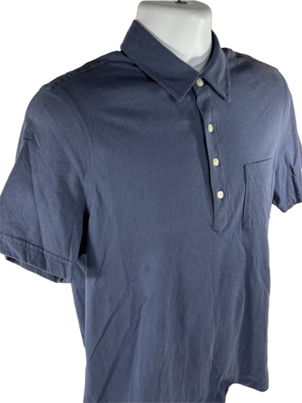 NWT BROOKS BROTHERS MEN'S WASHED COTTON JERSEY POLO SHIRT BLUE SIZE XL